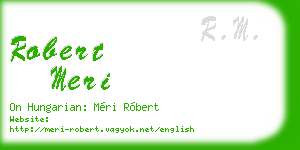 robert meri business card
